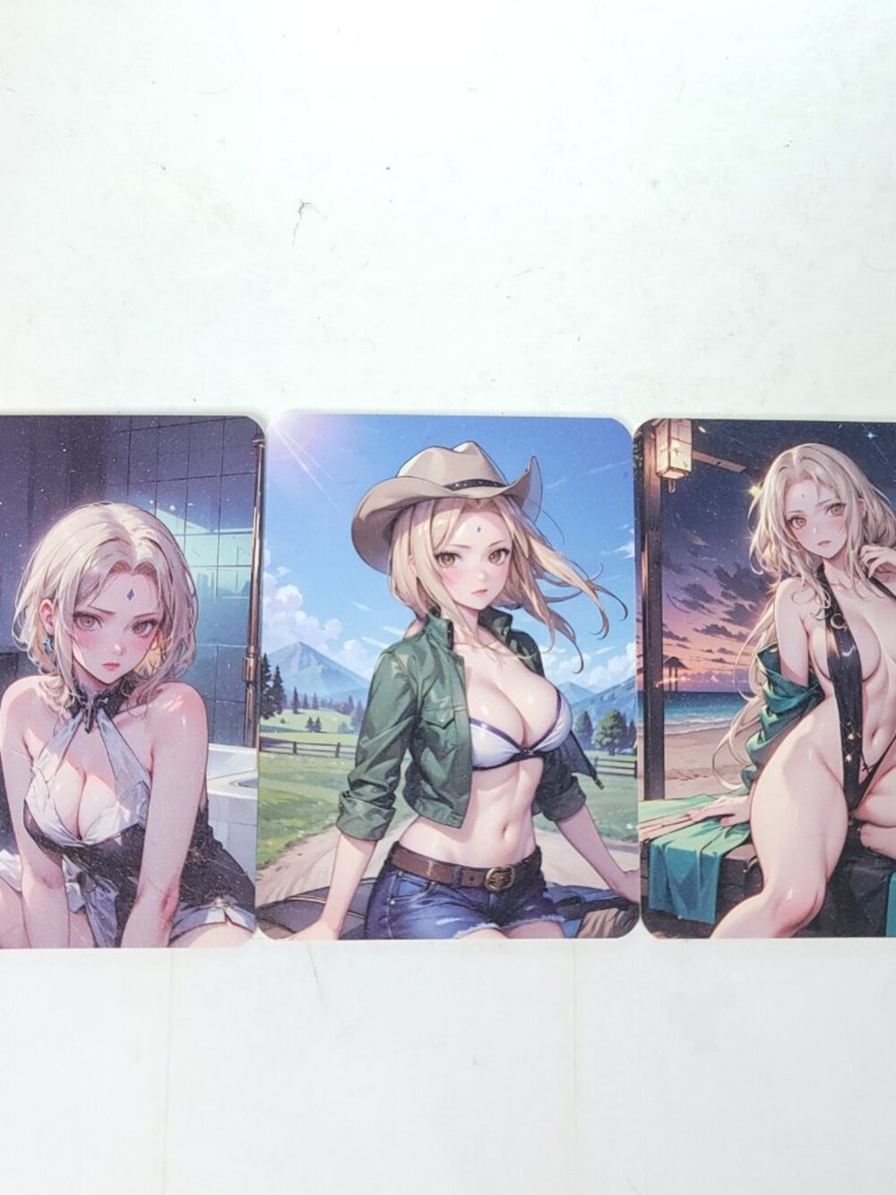 Tsunade Naruto Anime Waifu Art Oversized Board A6 Lot of 3